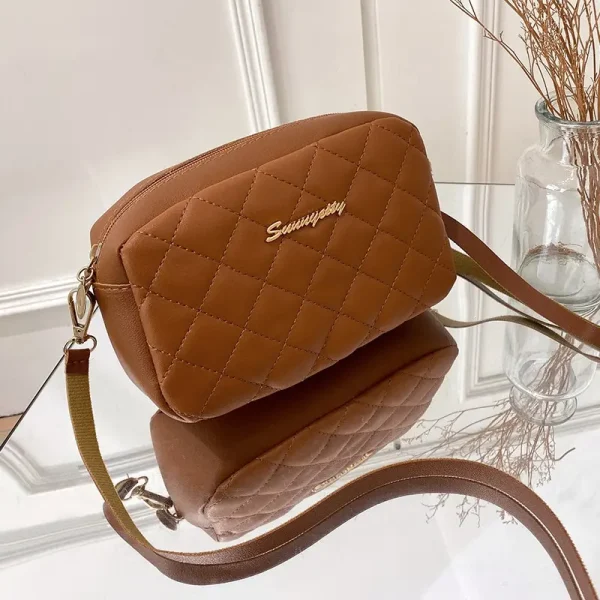 2023 Tassel Small Messenger Bag For Women Trend Lingge Embroidery Camera Female Shoulder Bag Fashion Chain Ladies Crossbody Bags - Image 9