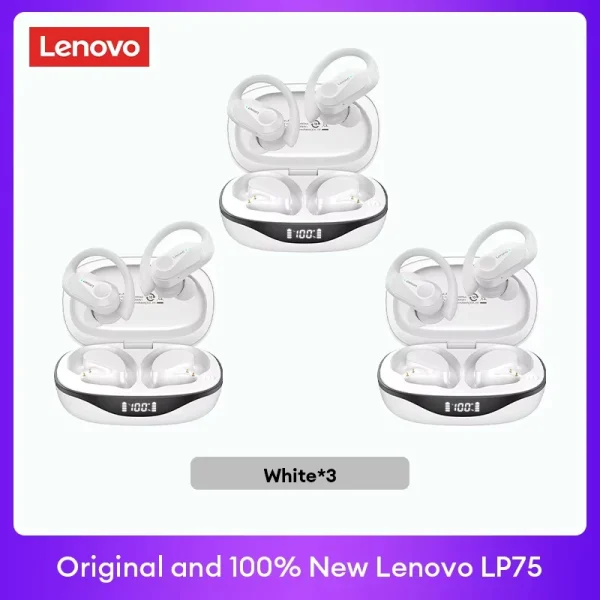 Original Lenovo LP75 TWS Bluetooth V5.3 Headphones Wireless LED Digital Display Earphones Noise Reduction Waterproof Headset New - Image 28