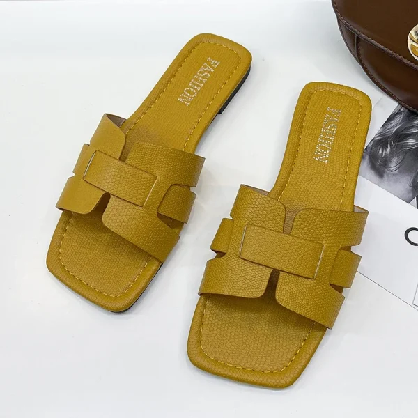 Summer Slipper Women Shoes Ladies High Quality Slides Sandals Womens Shoes New Fashion Design Beach Flat Shoes Female Slippers - Image 2