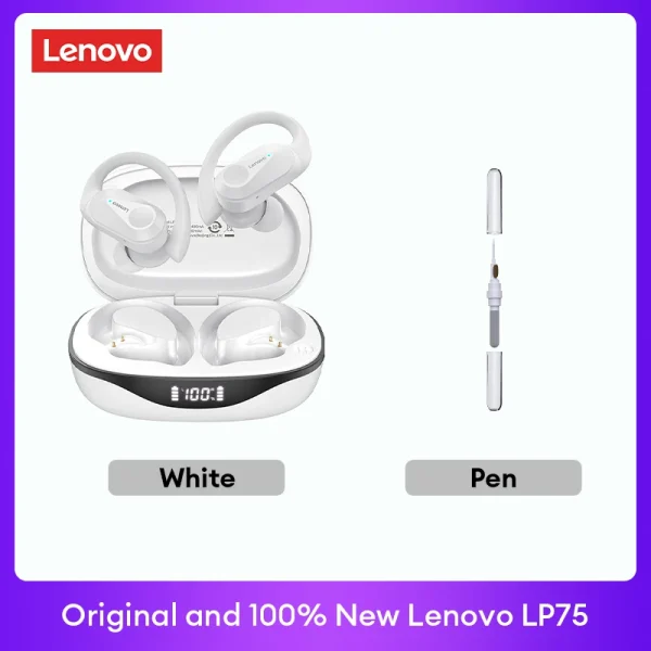 Original Lenovo LP75 TWS Bluetooth V5.3 Headphones Wireless LED Digital Display Earphones Noise Reduction Waterproof Headset New - Image 16