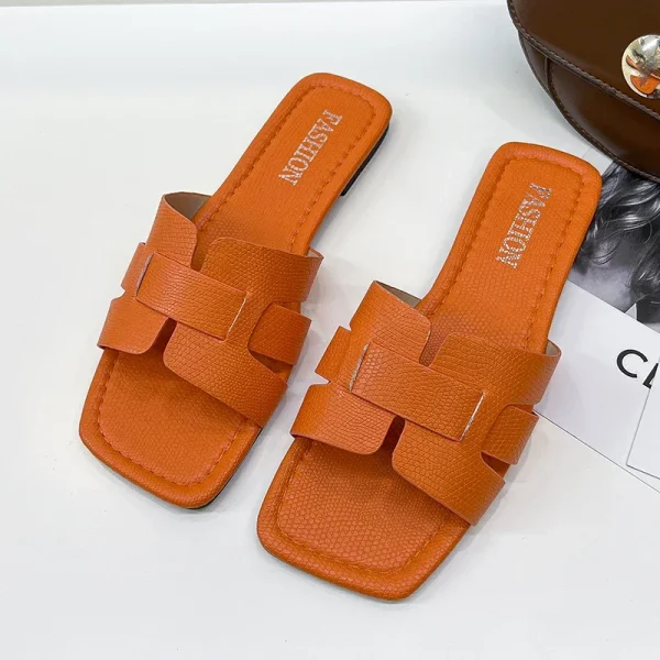 Summer Slipper Women Shoes Ladies High Quality Slides Sandals Womens Shoes New Fashion Design Beach Flat Shoes Female Slippers - Image 8