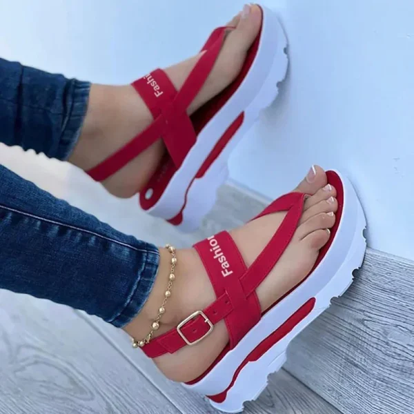 Women Sandals New Platform Sandals For Summer Wedges Shoes Women Platform Heels Sandalias Mujer Luxury Summer Flip Flops - Image 2