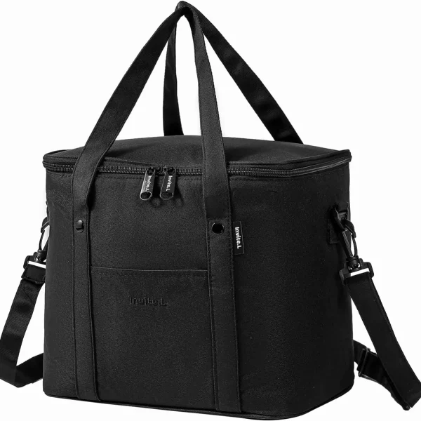 1pc Insulated Lunch Bag For Men/Women,Reusable Large Cooler Box With Shoulder Strap Camping Picnic Bag For Teenagers And Workers - Image 7