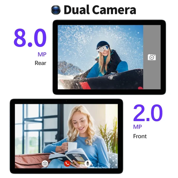 PRITOM TAB11 Android 14 Tablet 10 Inch, 8GB(4+4 Expand) RAM + 128GB ROM, Octa Core, 5G WiFi, with Keyboard, Mouse, Case - Image 5