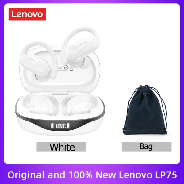 Original Lenovo LP75 TWS Bluetooth V5.3 Headphones Wireless LED Digital Display Earphones Noise Reduction Waterproof Headset New - Image 14