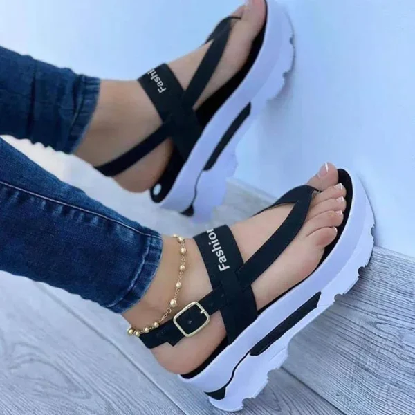 Women Sandals New Platform Sandals For Summer Wedges Shoes Women Platform Heels Sandalias Mujer Luxury Summer Flip Flops - Image 3