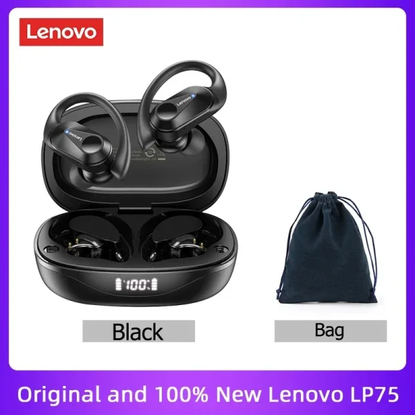 Original Lenovo LP75 TWS Bluetooth V5.3 Headphones Wireless LED Digital Display Earphones Noise Reduction Waterproof Headset New - Image 20