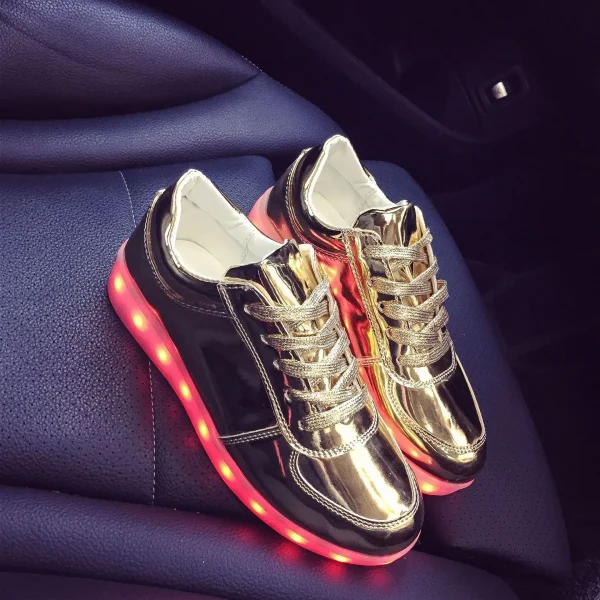 Luminous Sneakers for Women Casual Shoes Led Glowing Shoes for Men Fashion Flat Running Sneakers LED Rechargeable Couple's Shoes - Image 17