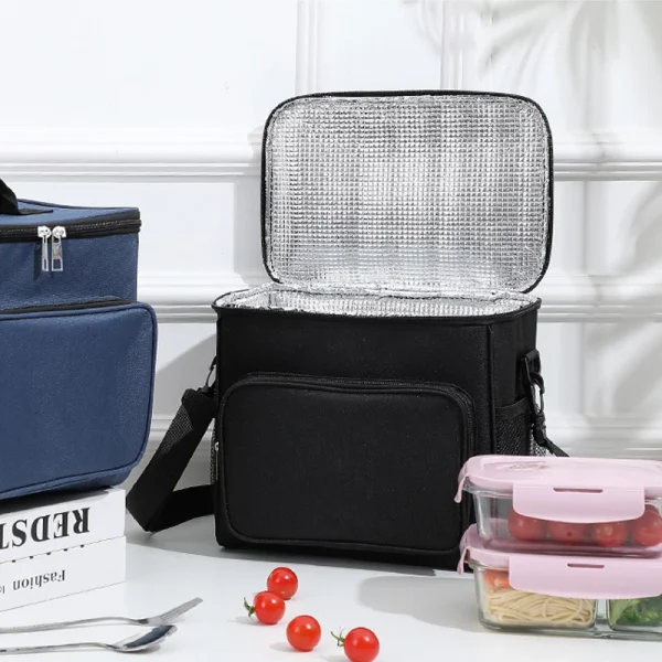 Insulated Lunch Bag Large Lunch Bags For Women Men Reusable Lunch Bag With Adjustable Shoulder Strap - Image 6