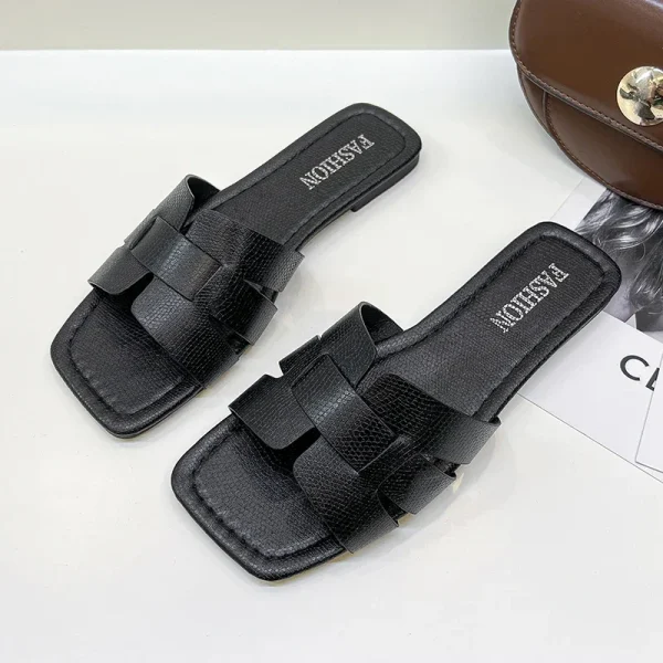 Summer Slipper Women Shoes Ladies High Quality Slides Sandals Womens Shoes New Fashion Design Beach Flat Shoes Female Slippers - Image 9