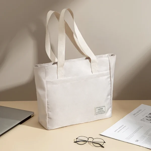 Shockproof Canvas Women Laptop Tote Bag 14 inch for Macbook Air Pro Huawei Dell ASUS Acer XiaoMi HP Notebook Handbags Briefcase - Image 9