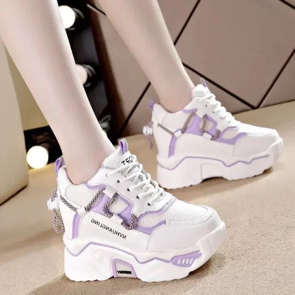 Sneakers Women Sports Shoes Platform Mesh Breathable Vulcanized Shoe Wedge Casual Comfort Woman Summer Zapatos Mujer2024 - Image 6