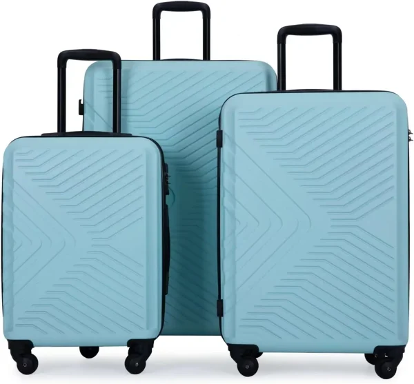 Travelhouse Luggage Set 3 Piece Suitcase Set Double Spinner Wheels TSA Lock Carry-on luggage Clearance (20inch 24inch 28inch) - Image 9