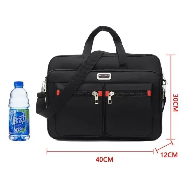 Simple Tote Men Business Briefcase Handbag For 15.6 inch Laptop Bags Large Capacity Shoulder Bags Travel Notebook Messenger Bag - Image 7
