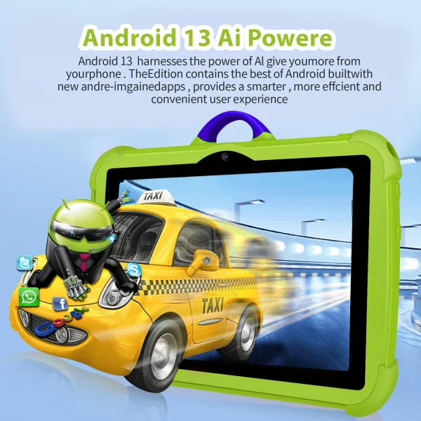 2025 New 5G WiFi 7 Inch Tablet For Children Learning Education Kids' tablets Quad Core 4GB RAM 64GB ROM Dual Cameras Android 13 - Image 4