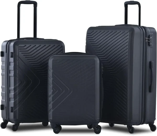 Travelhouse Luggage Set 3 Piece Suitcase Set Double Spinner Wheels TSA Lock Carry-on luggage Clearance (20inch 24inch 28inch) - Image 16