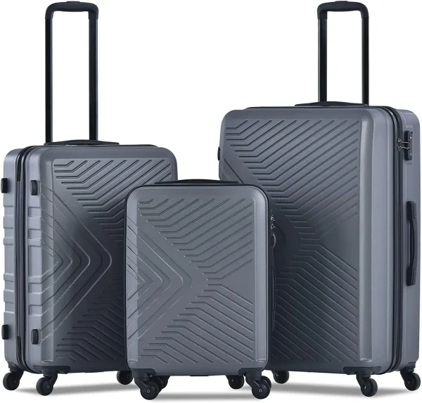 Travelhouse Luggage Set 3 Piece Suitcase Set Double Spinner Wheels TSA Lock Carry-on luggage Clearance (20inch 24inch 28inch) - Image 12