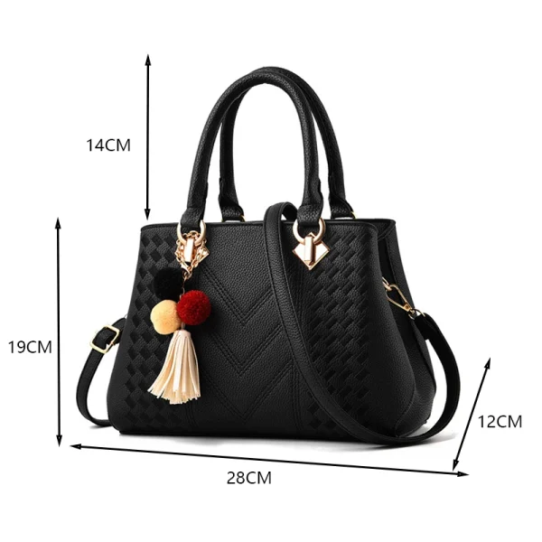 Classic Women Genuine Leather Bags High Quality Vintage Messenger Bags Luxury Women Tote Handbags for Ladies Shopper Female Bag - Image 3