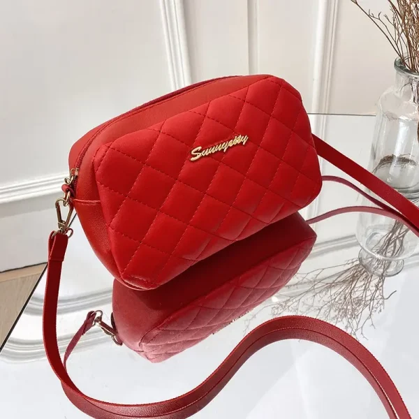 2023 Tassel Small Messenger Bag For Women Trend Lingge Embroidery Camera Female Shoulder Bag Fashion Chain Ladies Crossbody Bags - Image 7