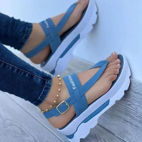 Women Sandals New Platform Sandals For Summer Wedges Shoes Women Platform Heels Sandalias Mujer Luxury Summer Flip Flops - Image 4