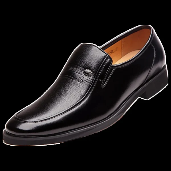 Leather Men Formal Shoes Luxury Brand 2022 Men's Loafers Dress Moccasins Breathable Slip on Black Driving Shoes Plus Size 38-44 - Image 4