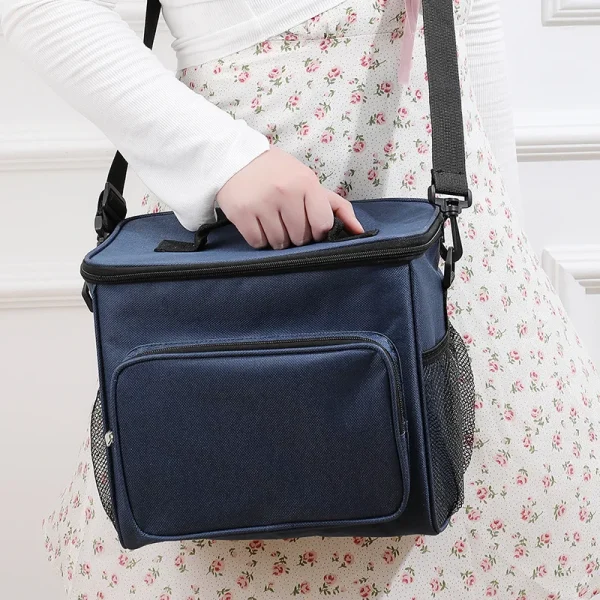 Insulated Lunch Bag Large Lunch Bags For Women Men Reusable Lunch Bag With Adjustable Shoulder Strap - Image 4
