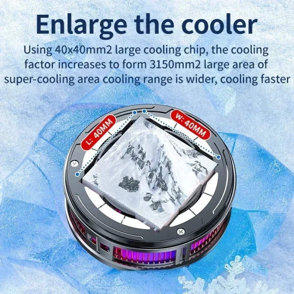 X100 Mobile Phone Semiconductor Cooling Fan Radiator Magnetic/Back-clip 2 IN 1 Game Cooler for IOS Android IPad Tablet Universal - Image 5