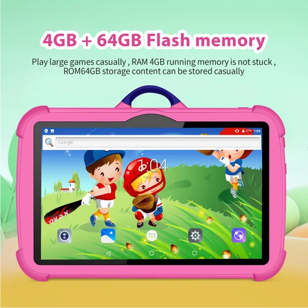 2025 New 7 Inch 5G WiFi Kids Tablets For Study Education Quad Core 4GB RAM 64GB ROM Bluetooth Dual Cameras Tablet PC Android 13 - Image 3