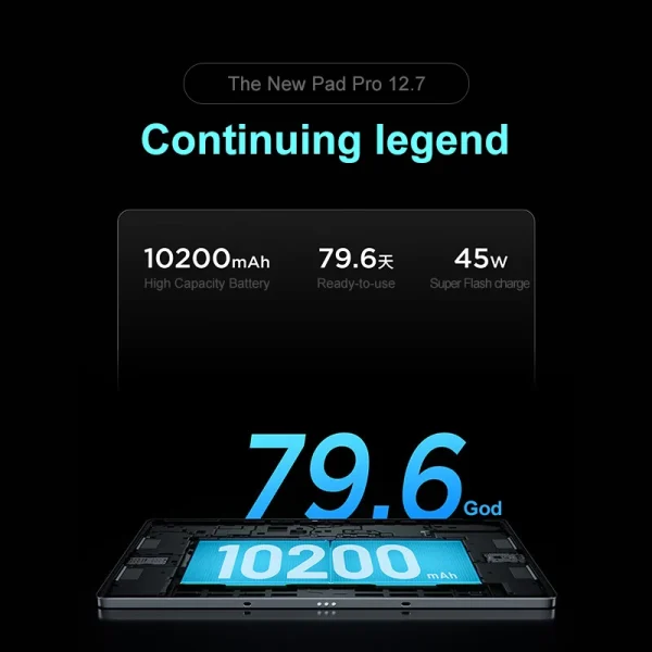 Lenovo XIAOXIN Pad Pro12.7 2025 Entertainment Office Learning Game Tablet Super Interconnection Tianji 8300 2.9k 144Hz Gray - Image 6