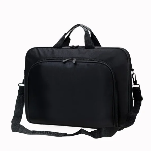 15.6 Inch 17 In Laptop Bag Business Portable Nylon Computer Handbags Laptop Shoulder Handbag Zipper Shoulder Simple Style - Image 5