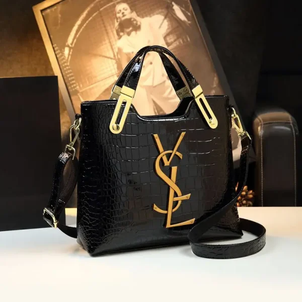 2025 new all-match alligator print atmosphere middle-aged women bag large capacity Tote bag - Image 4