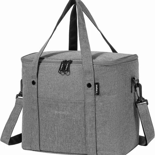 1pc Insulated Lunch Bag For Men/Women,Reusable Large Cooler Box With Shoulder Strap Camping Picnic Bag For Teenagers And Workers - Image 5