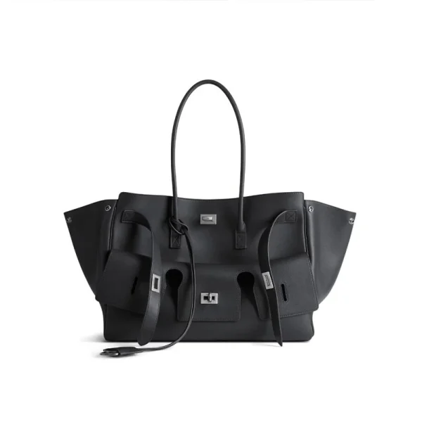 Brand Black Bag Large Capacity Travel Luggage Bag High Quality Square Buckle Design Shoulder Luxury Handbag Shopper Women Bag - Image 8