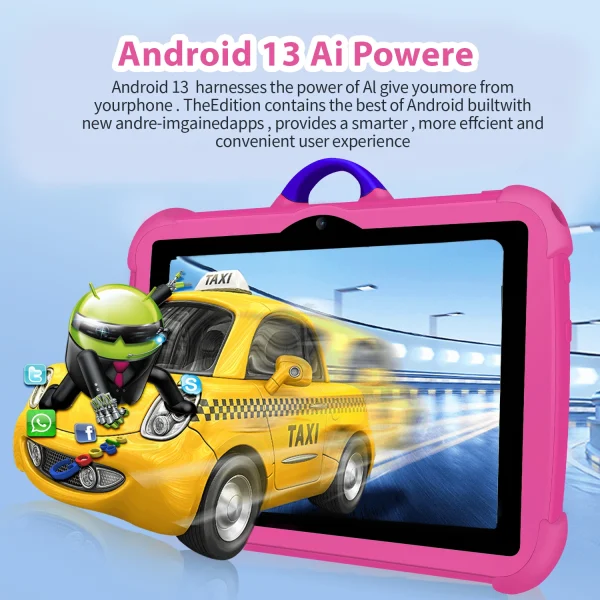 2025 New 7 Inch 5G WiFi Kids Tablets For Study Education Quad Core 4GB RAM 64GB ROM Bluetooth Dual Cameras Tablet PC Android 13 - Image 4