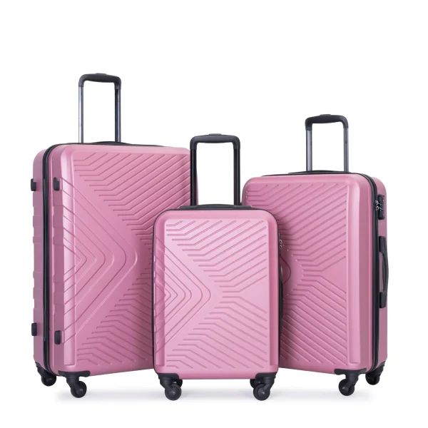 Travelhouse Luggage Set 3 Piece Suitcase Set Double Spinner Wheels TSA Lock Carry-on luggage Clearance (20inch 24inch 28inch) - Image 14