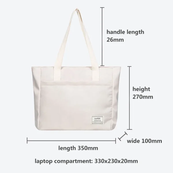 Shockproof Canvas Women Laptop Tote Bag 14 inch for Macbook Air Pro Huawei Dell ASUS Acer XiaoMi HP Notebook Handbags Briefcase - Image 4