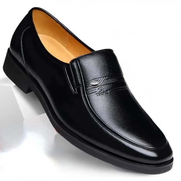 Leather Men Formal Shoes Luxury Brand 2022 Men's Loafers Dress Moccasins Breathable Slip on Black Driving Shoes Plus Size 38-44 - Image 2