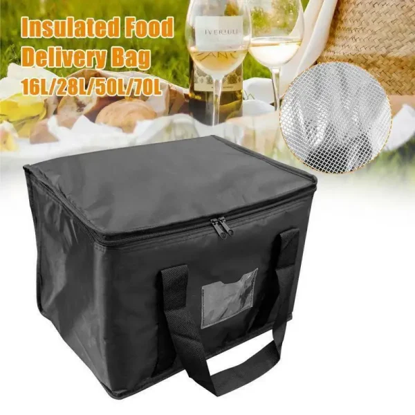 Insulated Thermal Cooler Bag Drink Storage Large Chilled Bags Cool Lunch Foods Lunch Box Zip Picnic Tin Foil Food panier repas - Image 3