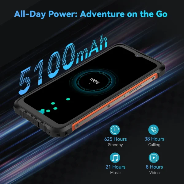 [New Arrival] Cubot KingKong ACE 2 Ultra-thin Rugged Smartphone android 14, 16GB RAM(6GB+10GB), 128GB ROM, 6.56-Inch 90Hz Screen - Image 6