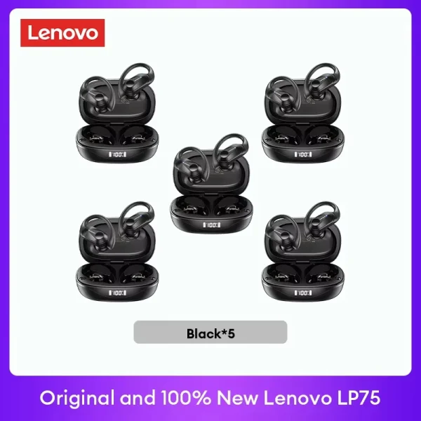 Original Lenovo LP75 TWS Bluetooth V5.3 Headphones Wireless LED Digital Display Earphones Noise Reduction Waterproof Headset New - Image 23