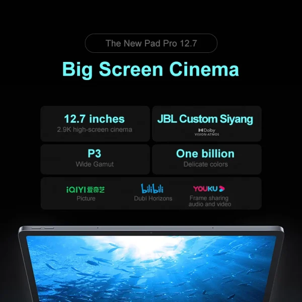 Lenovo XIAOXIN Pad Pro12.7 2025 Entertainment Office Learning Game Tablet Super Interconnection Tianji 8300 2.9k 144Hz Gray - Image 5