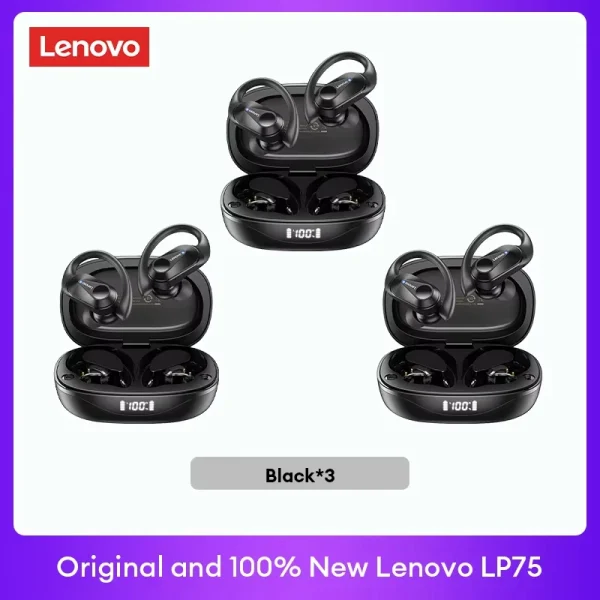 Original Lenovo LP75 TWS Bluetooth V5.3 Headphones Wireless LED Digital Display Earphones Noise Reduction Waterproof Headset New - Image 27