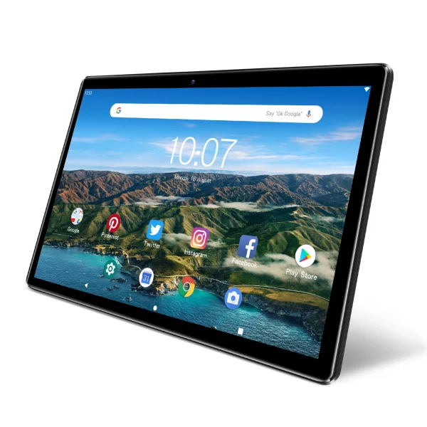 PRITOM 10 Inch Tablet PC with SIM Slot Android 10 64 GB Quad Core Touch Screen WiFi GPS Support 3G Phone Call - Image 3