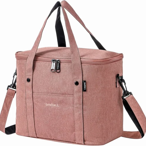 1pc Insulated Lunch Bag For Men/Women,Reusable Large Cooler Box With Shoulder Strap Camping Picnic Bag For Teenagers And Workers - Image 4
