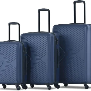 Travelhouse Luggage Set 3 Piece Suitcase Set Double Spinner Wheels TSA Lock Carry-on luggage Clearance (20inch 24inch 28inch)