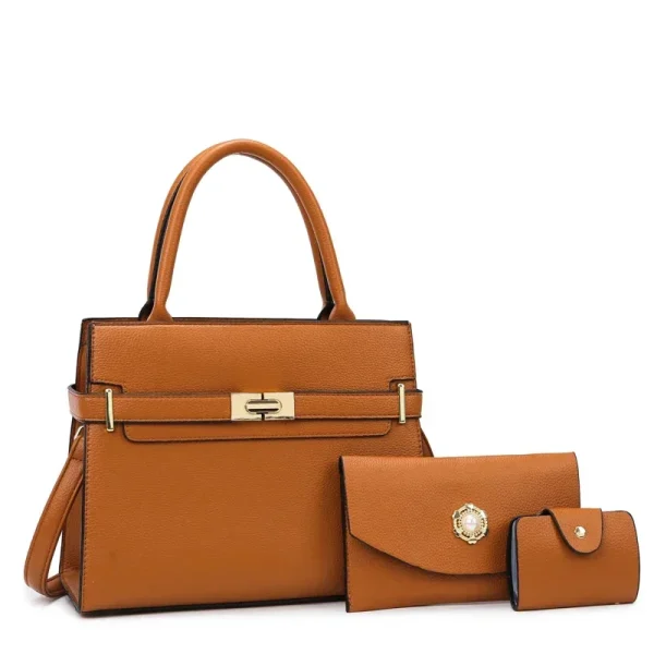 3-piece Suit Women's Handbag Large Capacity Bags Luxury Shoulder Crossbody Bags Small Coin Purse Quality Leather Sac A Main - Image 16