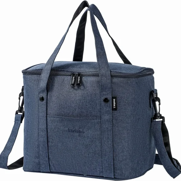 1pc Insulated Lunch Bag For Men/Women,Reusable Large Cooler Box With Shoulder Strap Camping Picnic Bag For Teenagers And Workers - Image 6