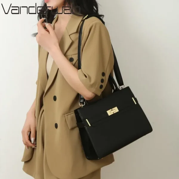 3-piece Suit Women's Handbag Large Capacity Bags Luxury Shoulder Crossbody Bags Small Coin Purse Quality Leather Sac A Main - Image 2