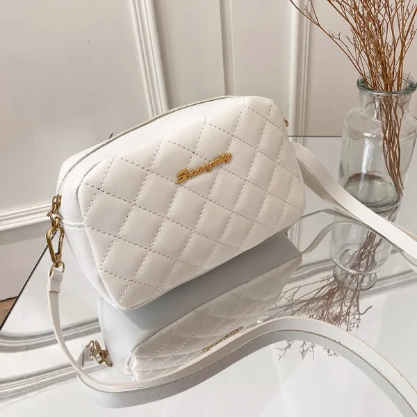 2023 Tassel Small Messenger Bag For Women Trend Lingge Embroidery Camera Female Shoulder Bag Fashion Chain Ladies Crossbody Bags - Image 2