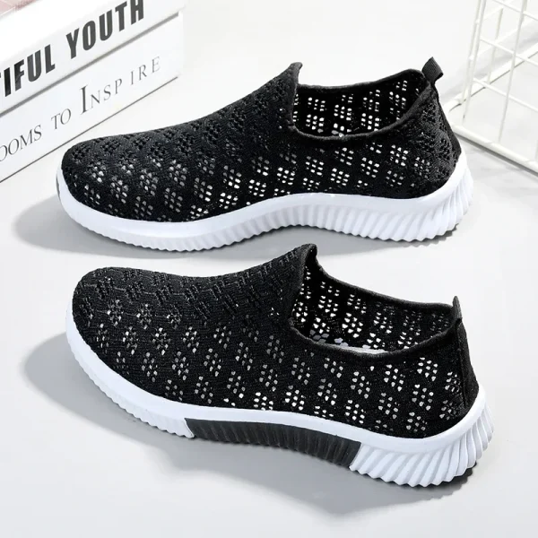 New Fashion Mesh Shoes Women Shoes Mesh Sports Shoes Breathable Flats Soft Sole Casual Sneakers 2024 - Image 8